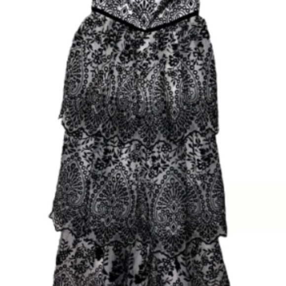 Marchesa Notte l NWT Strapless Floral Eyelet Organza Gown Size 6 - Picture 5 of 5